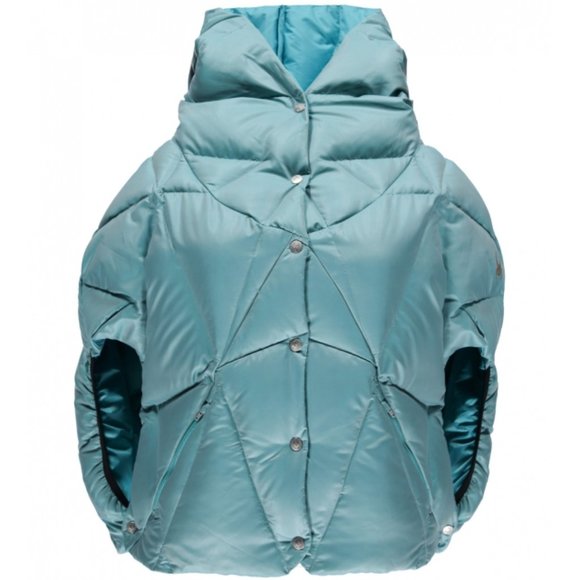Spyder Active Sports Women's Solitude Down Poncho Baltic Med - Picture 7 of 7